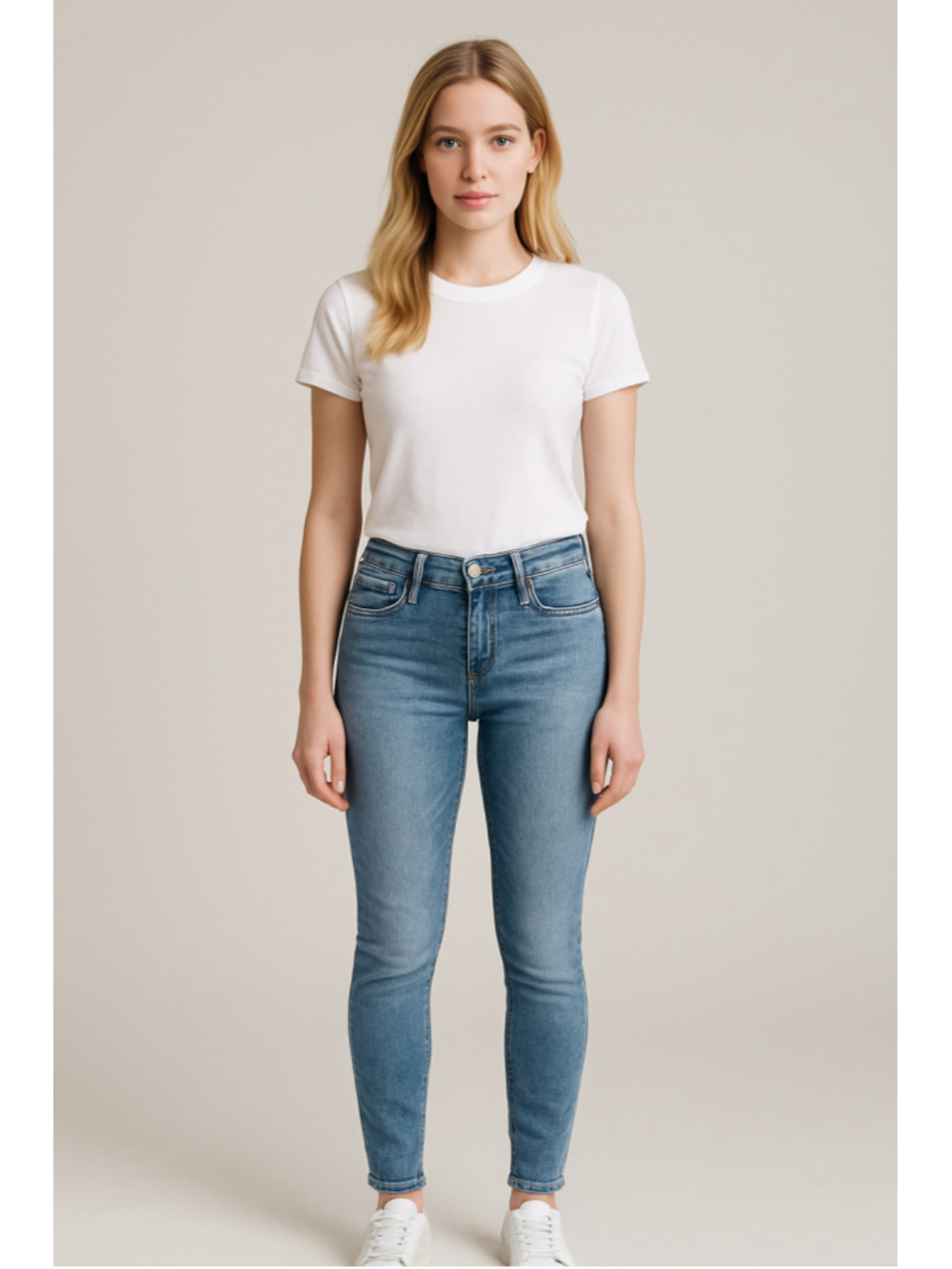 American Eagle Next Level Stretch Skinny Jeans Size 6 Short Light Wash Denim